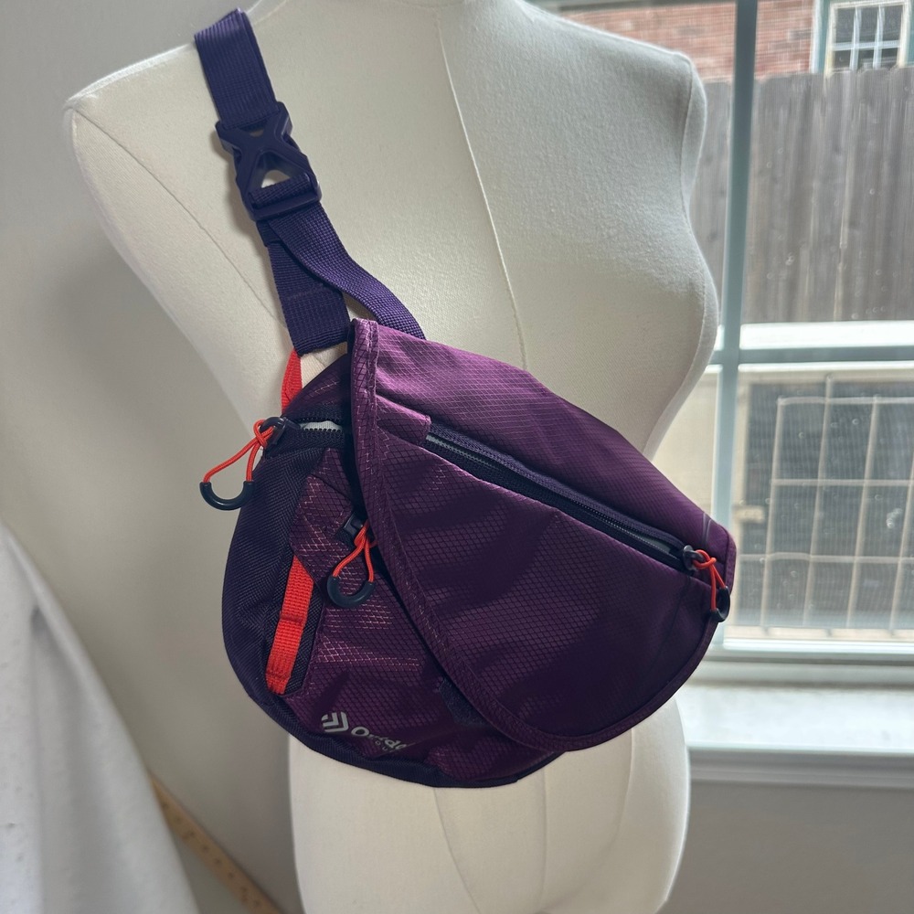 Outdoor Products Purple Ripstop Sling Bag Crossbody Hiking Travel Pack